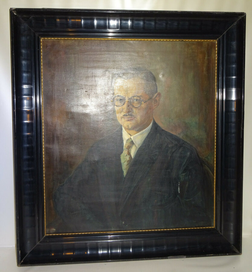 Ölgemälde Portrait (Wohl Erich Hennig) Porträt von Rudolph Loewenthal um 1920?