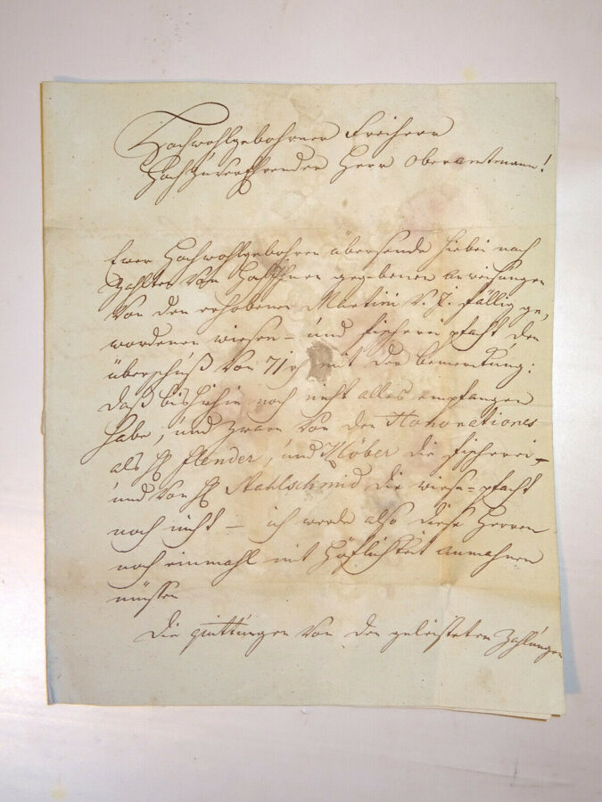 1798 Dokument Urkunde, Handschrift Adel Graf Hessen Landgraf Wilhelm? Isenburg?