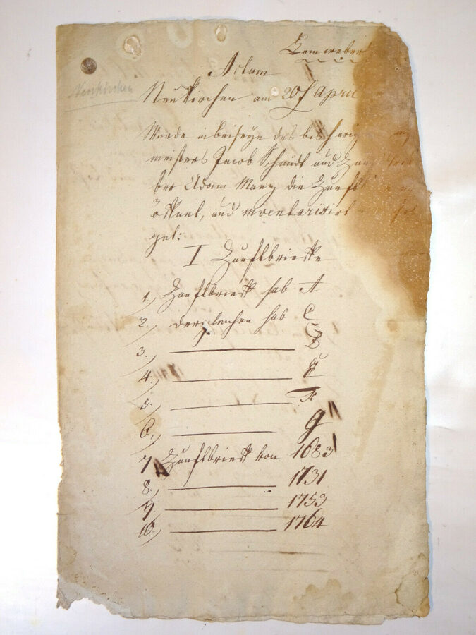 1778 Dokument Urkunde, Handschrift Adel Graf Hessen Landgraf Wilhelm? Isenburg?