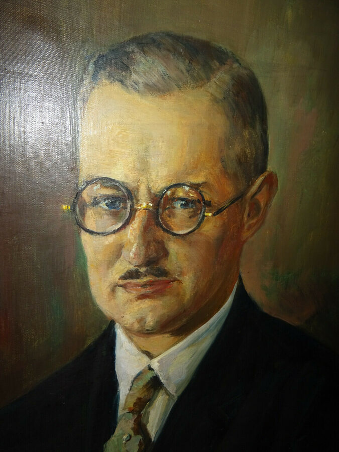 Ölgemälde Portrait (Wohl Erich Hennig) Porträt von Rudolph Loewenthal um 1920?