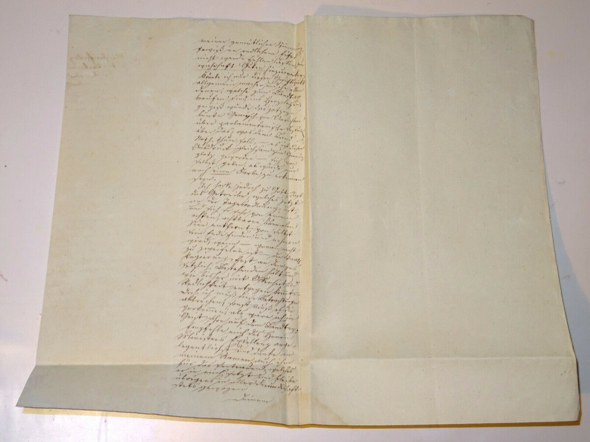 ca. 1850 Dokument Urkunde, Handschrift Adel Landgraf Hessen? Wilhelm? Ferdinand?