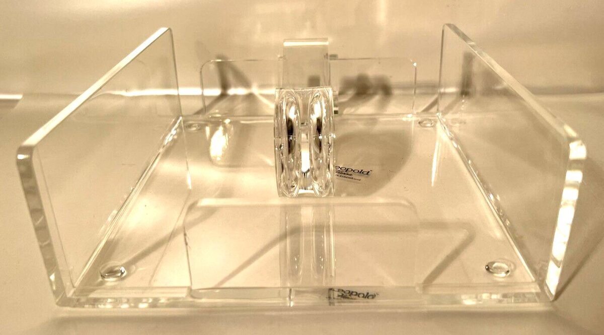 Leopold Vienna Design Serviettenhalter Halter Servietten Acryl-Glas 17,5x18cm
