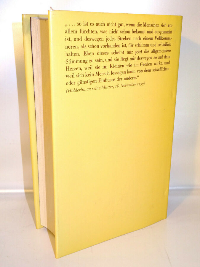 Peter Härtling: Hölderlin. Ein Roman. Luchterhand-Verlag 1980 SIGNIERT SIGNED