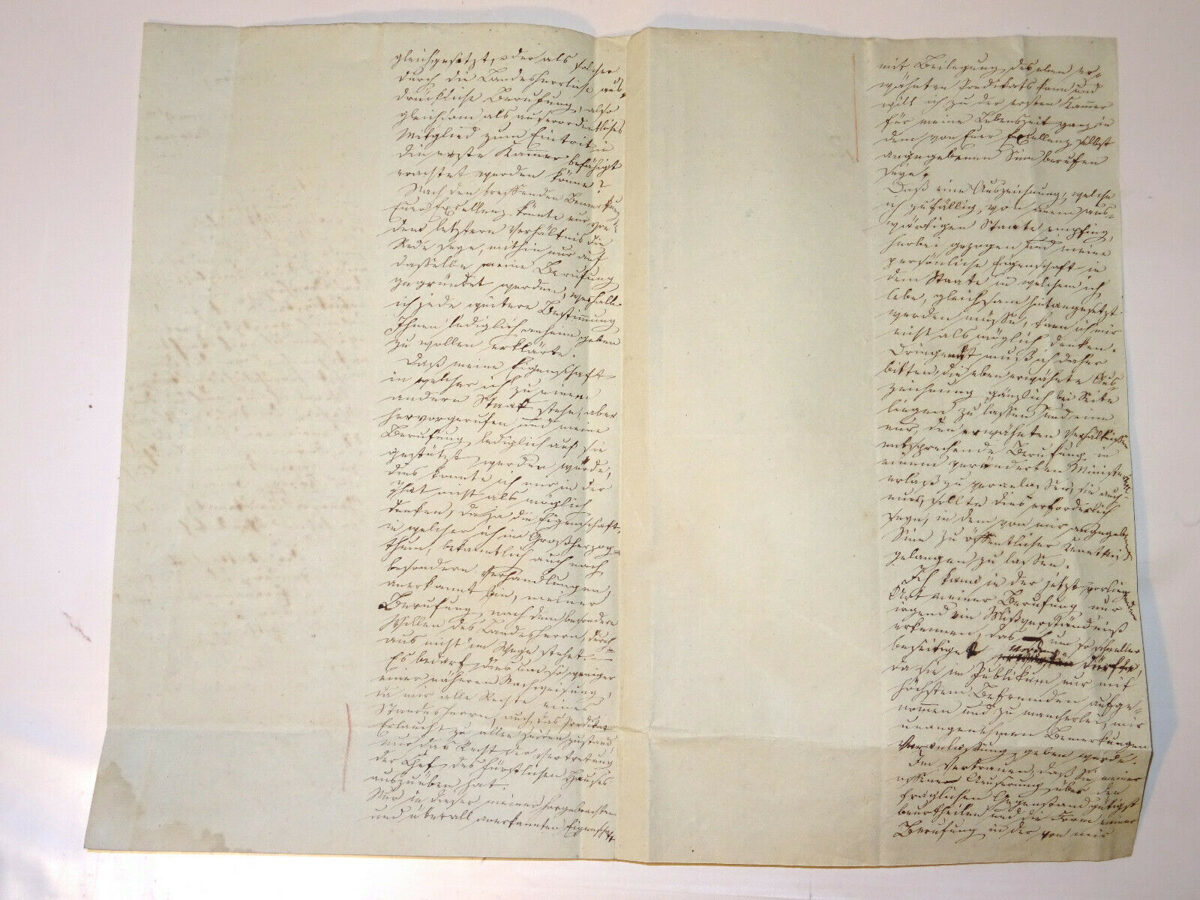 1832 Dokument Urkunde, Handschrift Adel Graf Hessen Landgraf? Isenburg?