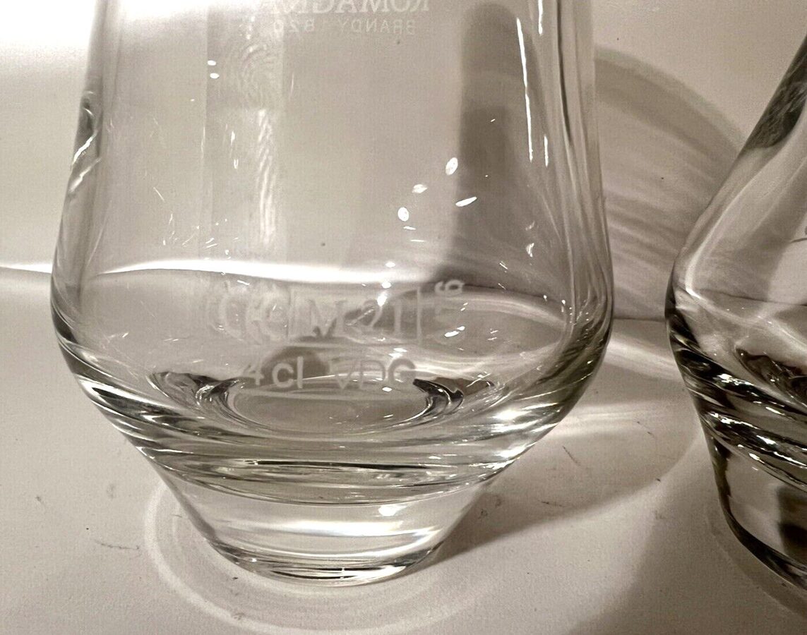  2 x Vecchia Romagna Brandy Glas Gläser Brandyglas Vintage 10,5cm