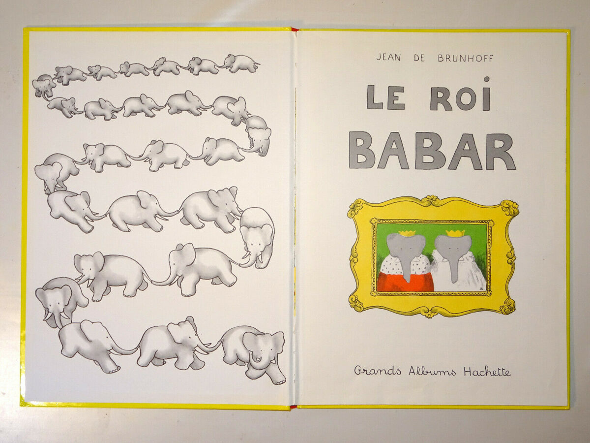 Jean de Brunhoff: LE ROI BABAR. Grands Album Hachette 1969