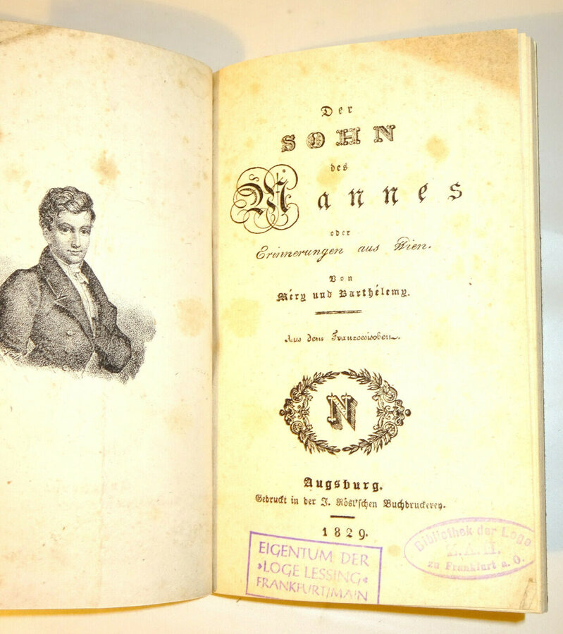 Mery und Barthelemy: Der Sohn des Mannes oder Erinnerungen aus Wien. Rösl, 1829