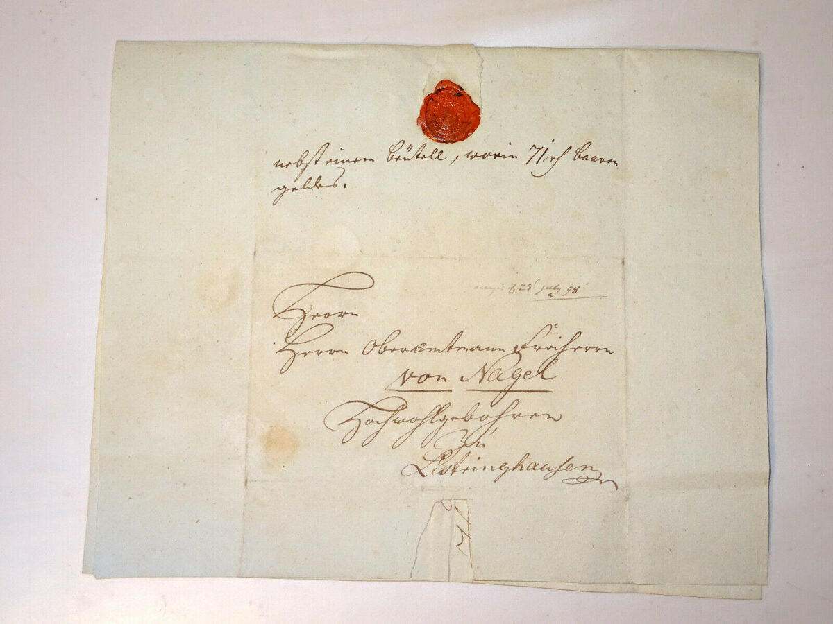 1798 Dokument Urkunde, Handschrift Adel Graf Hessen Landgraf Wilhelm? Isenburg?