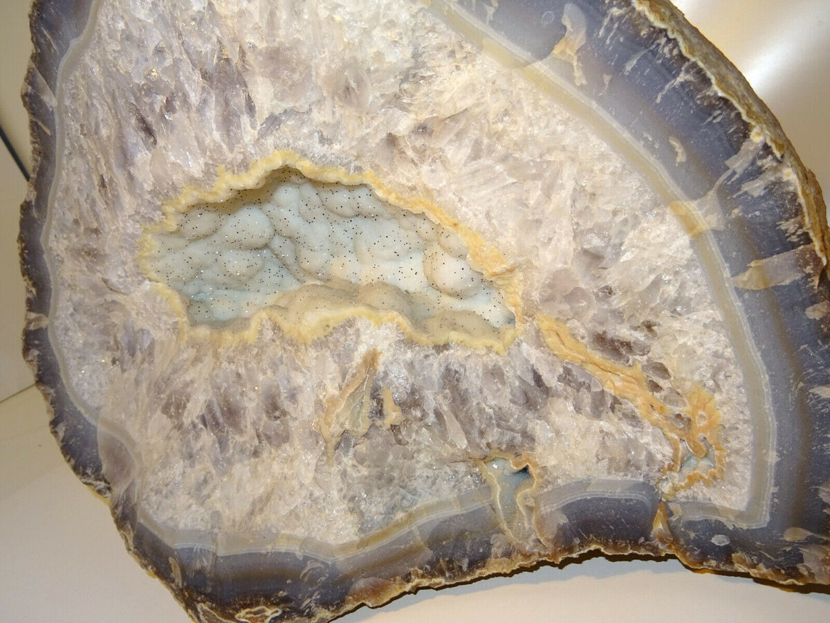 Große schwere Druse Amethyst? Mineral Geode 34kg (45x33x24cm)