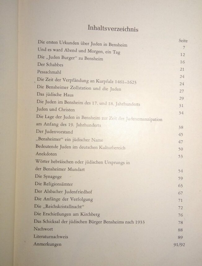 Ludwig Hellriegel: Geschichte der Bensheimer Juden. Hess + Co. Bensheim 1963