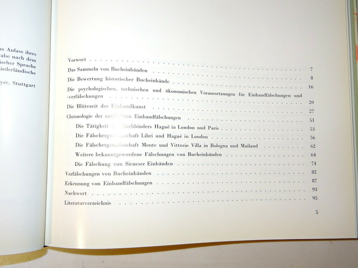 Hellmuth Helwig: Einbandfälschungen. Max-Hettler Verlag, 1968 Handeinband