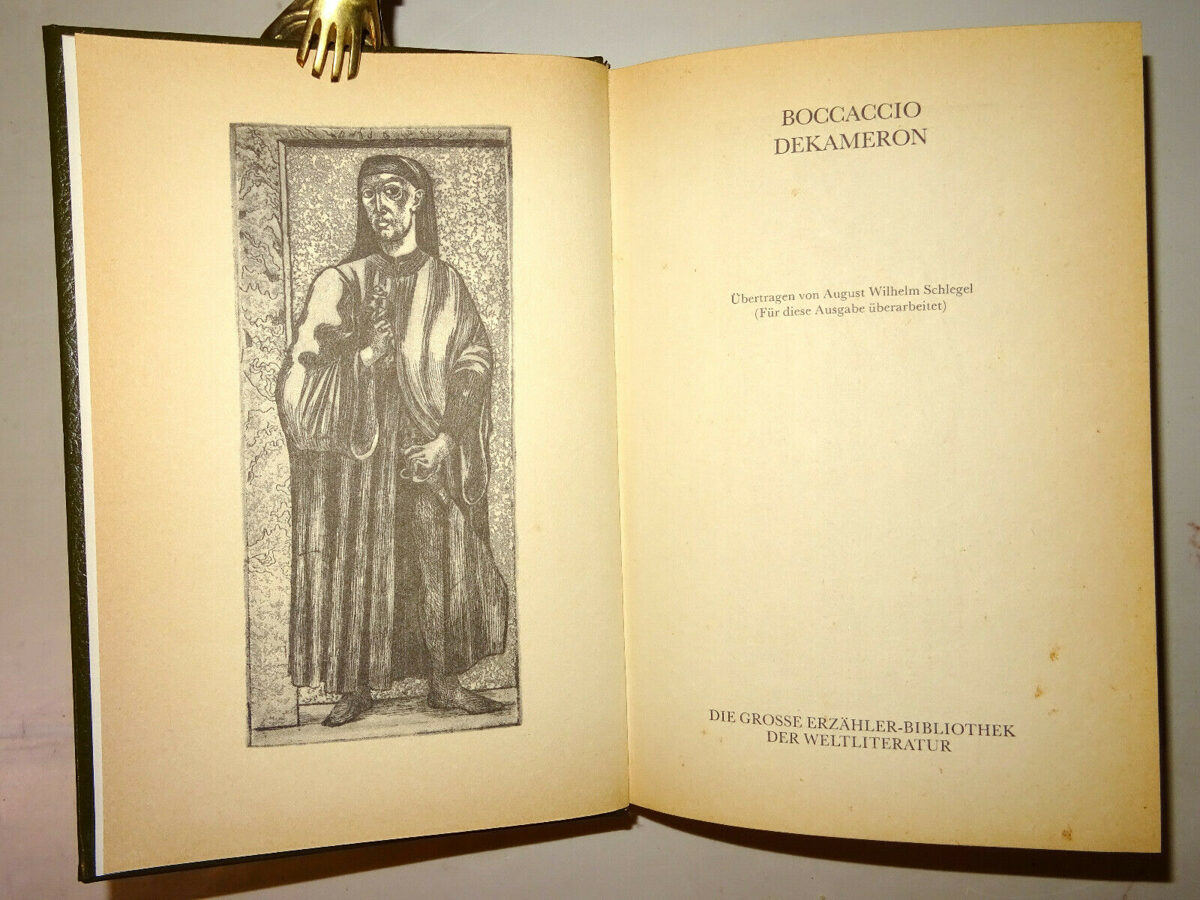 Boccaccio: Dekameron. Grosse Erzähler-Bibliothek der Weltliteratur 