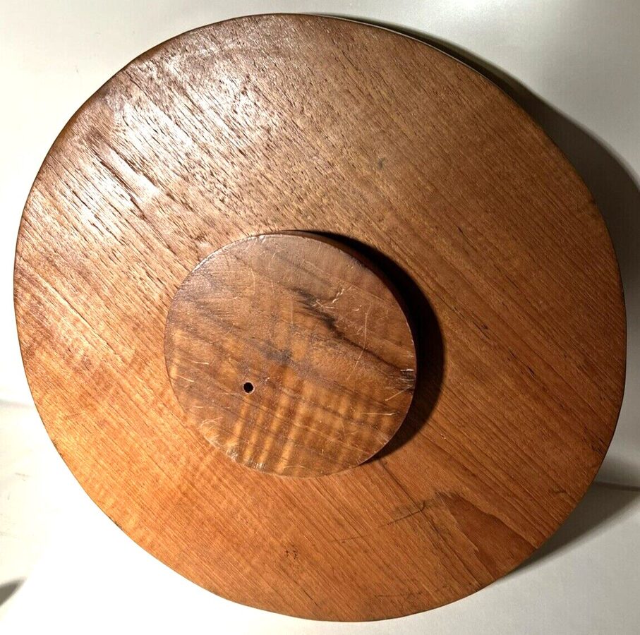 Teakholz Teak Wood Thailand Rondell Servierplatte Schale für Nüsse drehbar 35cm