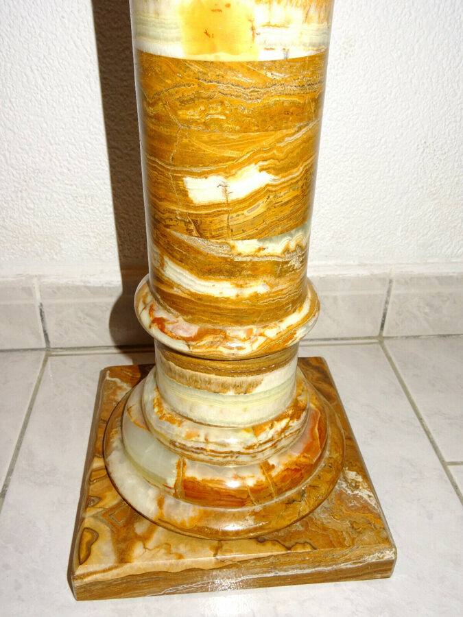 Exclusive Marmorsäule Säule Podest Podium röt/braun Höhe: 92cm Vintage Antik (Selbstabholer)