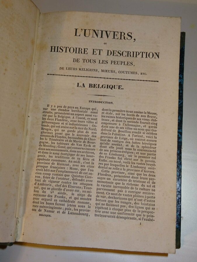 M. van Hasselt: Belgique et Hollande. Didot-Freres 1844