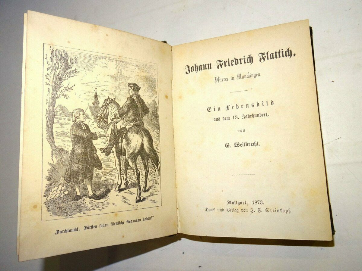 Flattich, Livingstone, Barth, Stein. Lebensbilder, 4in1 Steinkopf-Verlag 1873