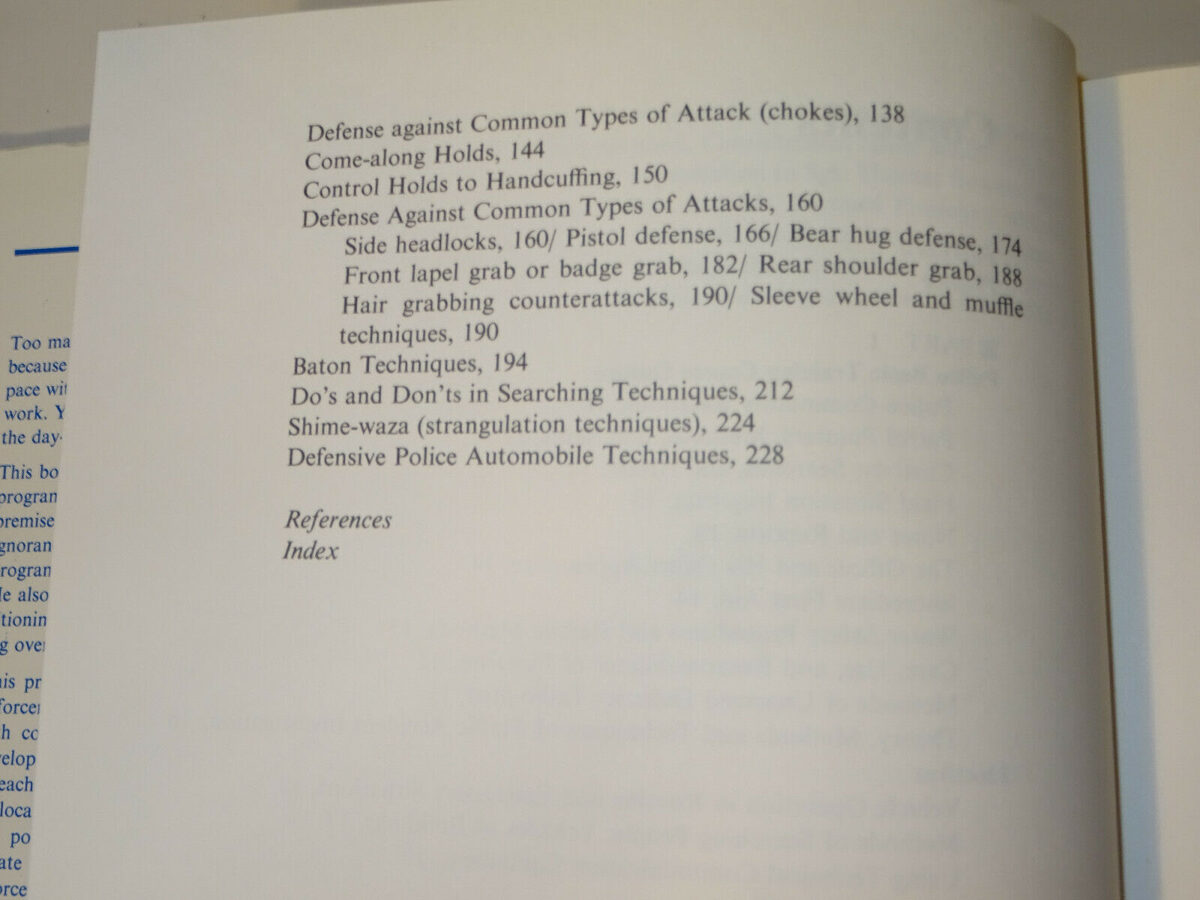 Harry Aziz: Police Procedures and Defensive Tactics Training Manual. 1979
