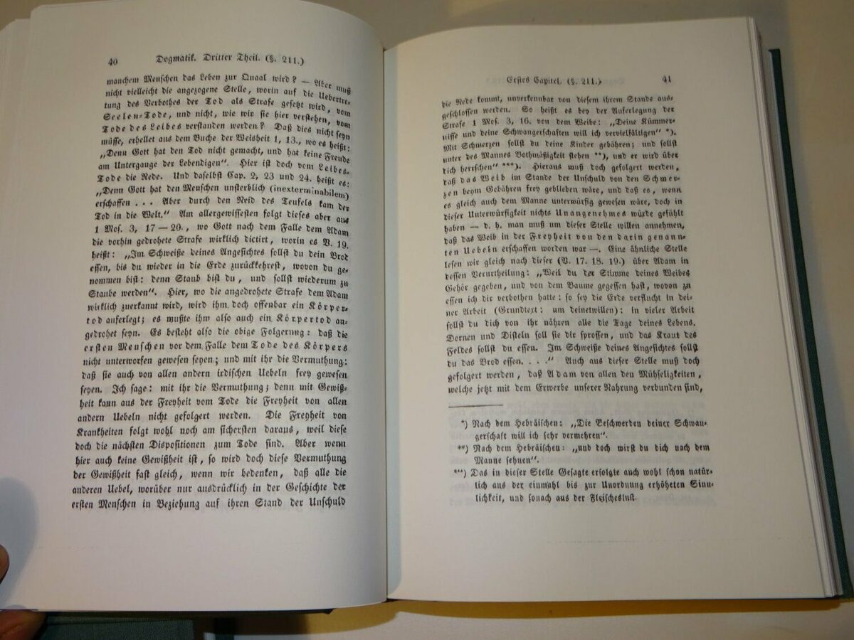 Georg Hermes: Christkatholische Dogmatik, Band 1,2,3, in zwei Bänden. Nachdruck