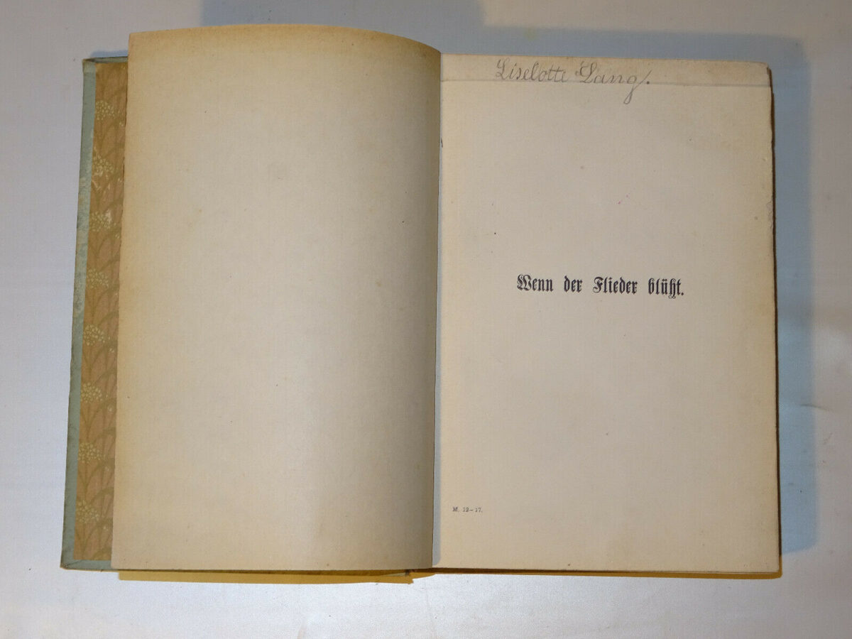 Anna Klie: Wenn der Flieder blüht. Eine Erzählung für junge Mädchen, ca 1900