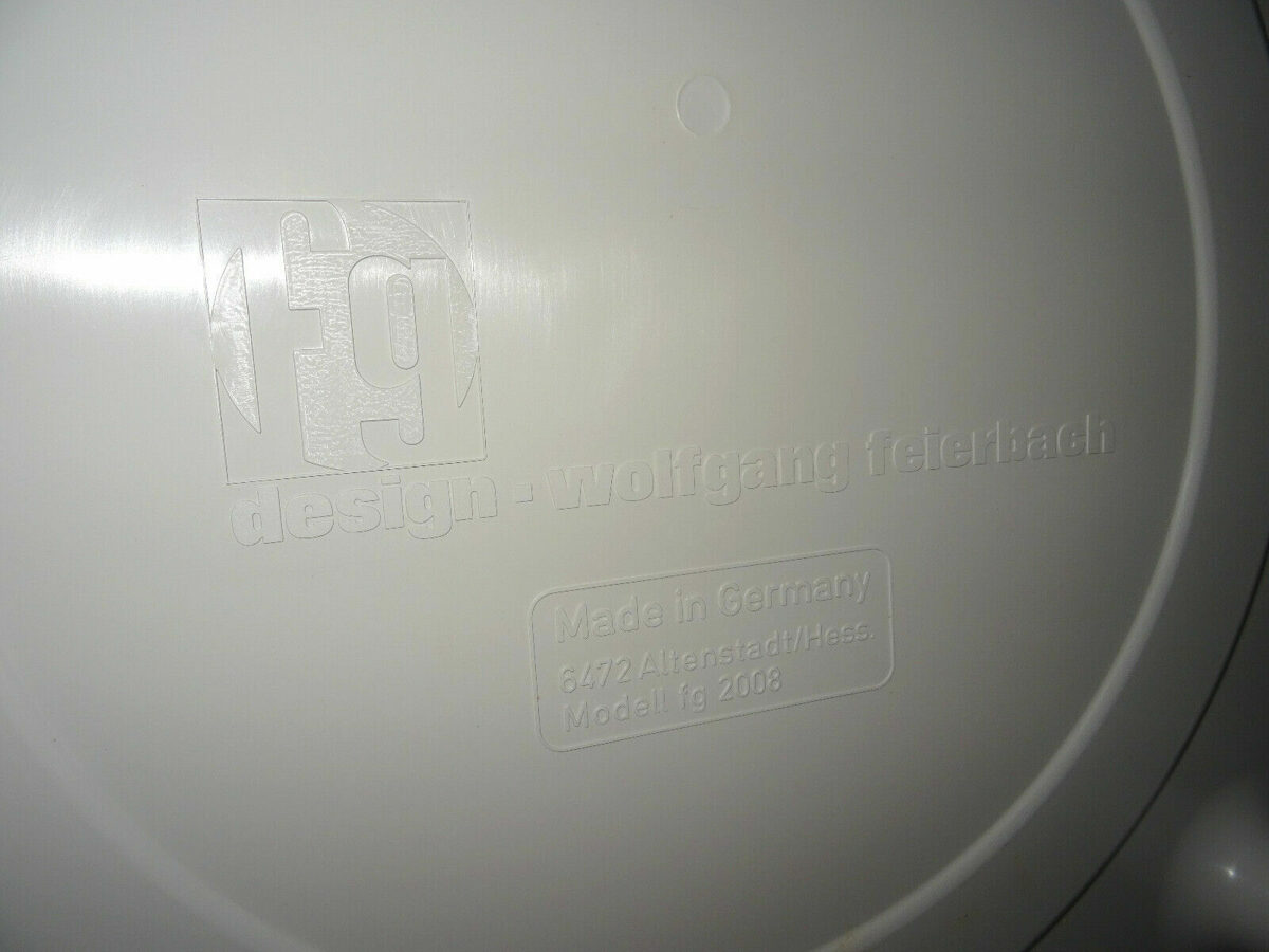 250x Wolfgang Feierbach Pflanzschale Blumenschale 70er J. weiß & gelb 66x64cm