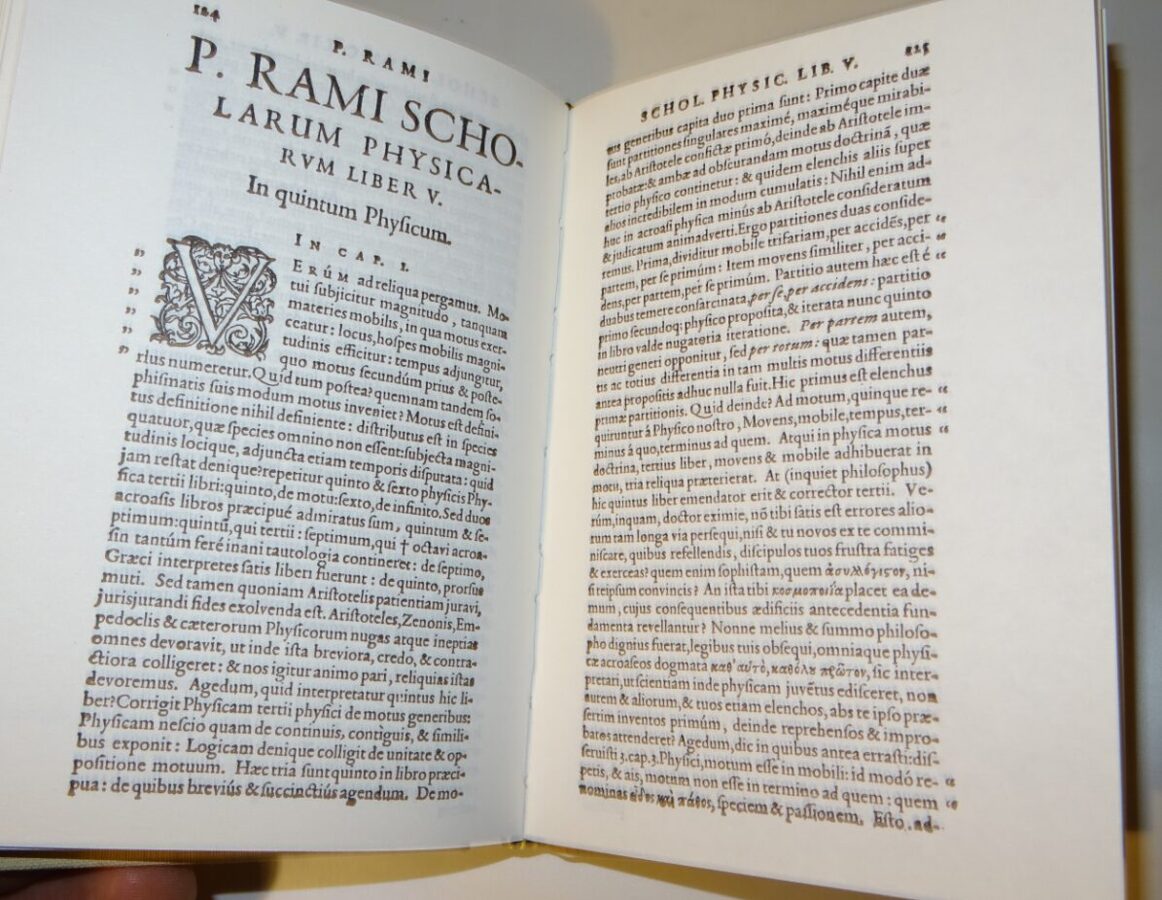 Petrus Ramus: Scholarum physicarum libri VIII. Nachdruck Minerva 1583-1967
