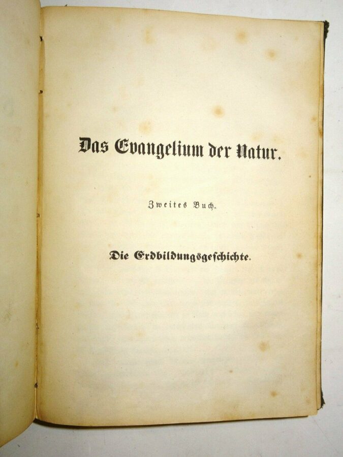 Das Evangelium der Natur. 2 Bände in einem Buch. Löffler 1853