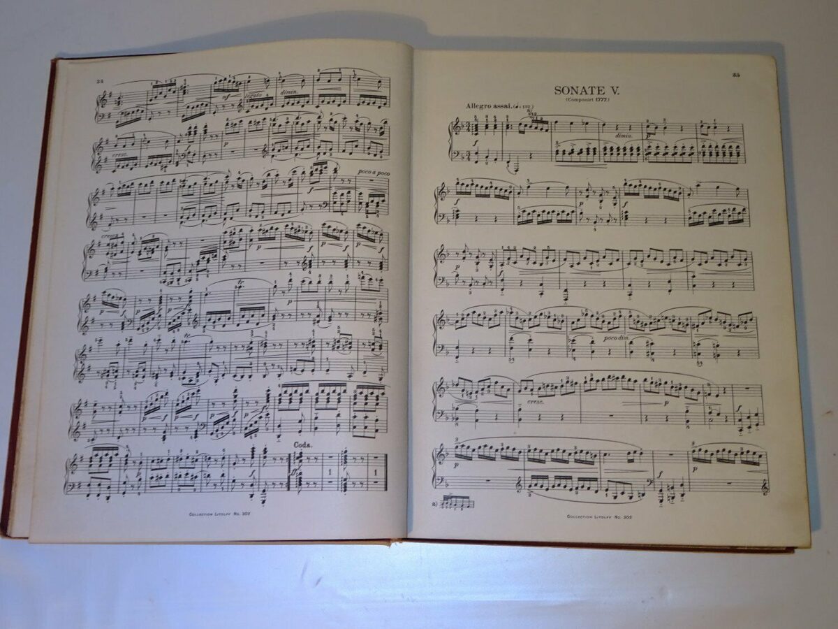 Conrad Kühner: Collection Litolff. Sonaten für Pianoforte von W.A.Mozart ca 1890