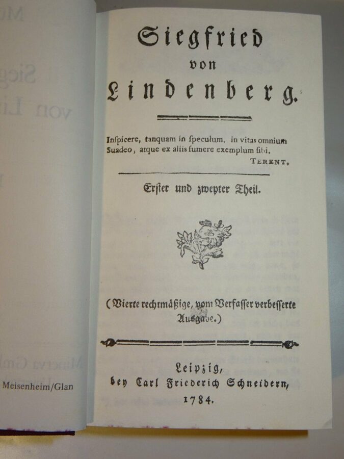 Müller: Siegfried von Lindenberg. Erster und zweyter Theil. Nachdruck Minerva