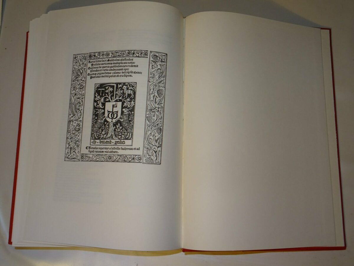 Wilhelm von Auxerre /Guillermus: Summa aurea in 4 libros sententiarum (Nachdruck