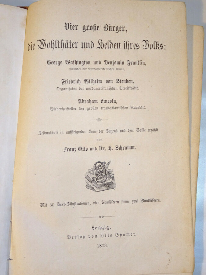 Schramm: Vier große Bürger, die Wohlthäter und Helden ihres Volkes. Spamer, 1873