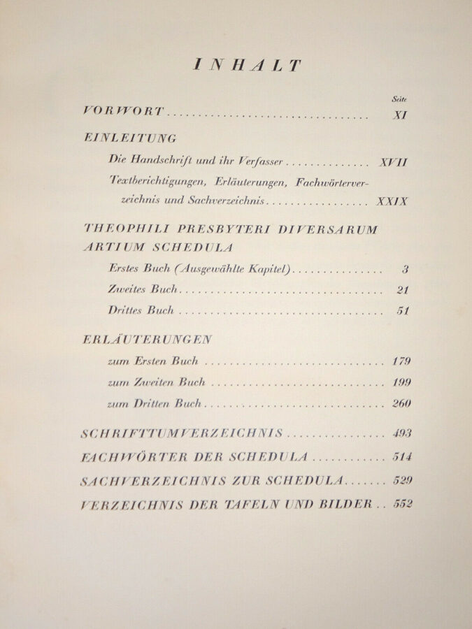 Theobald: Technik des Kunsthandwerks im 10.Jahrhundert, Presbyter, 1933