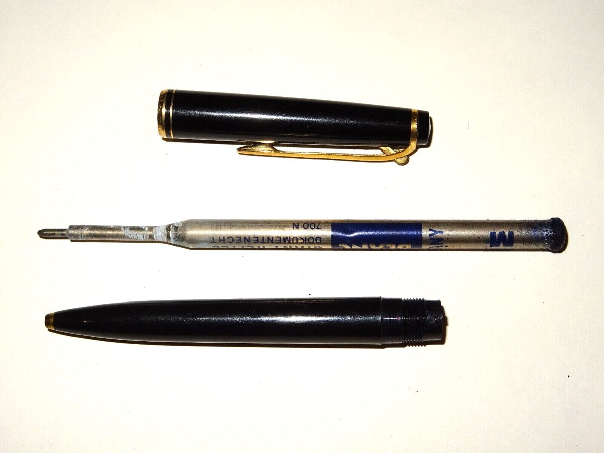 Montblanc No. 28 Kugelschreiber Kippschalter Ball Point Pen Vintage (Mine leer)