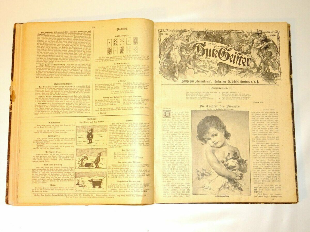 Gute Geister Ein Sonntagsblatt für das deutsche Haus Nr.92-143. Taunusbote 1890