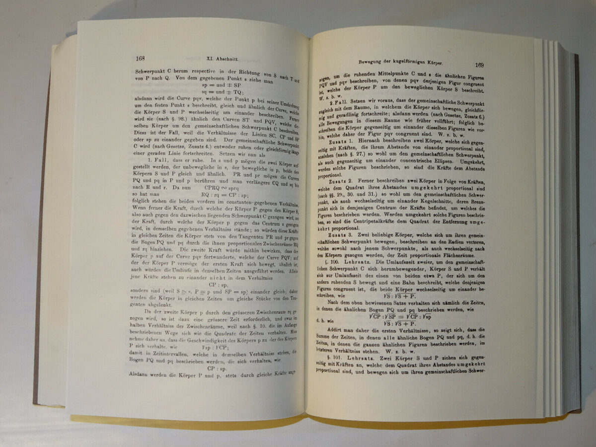 Sir Isaac Newton´s Mathematische Principien der Naturlehre. Nachdruck 1872-1992