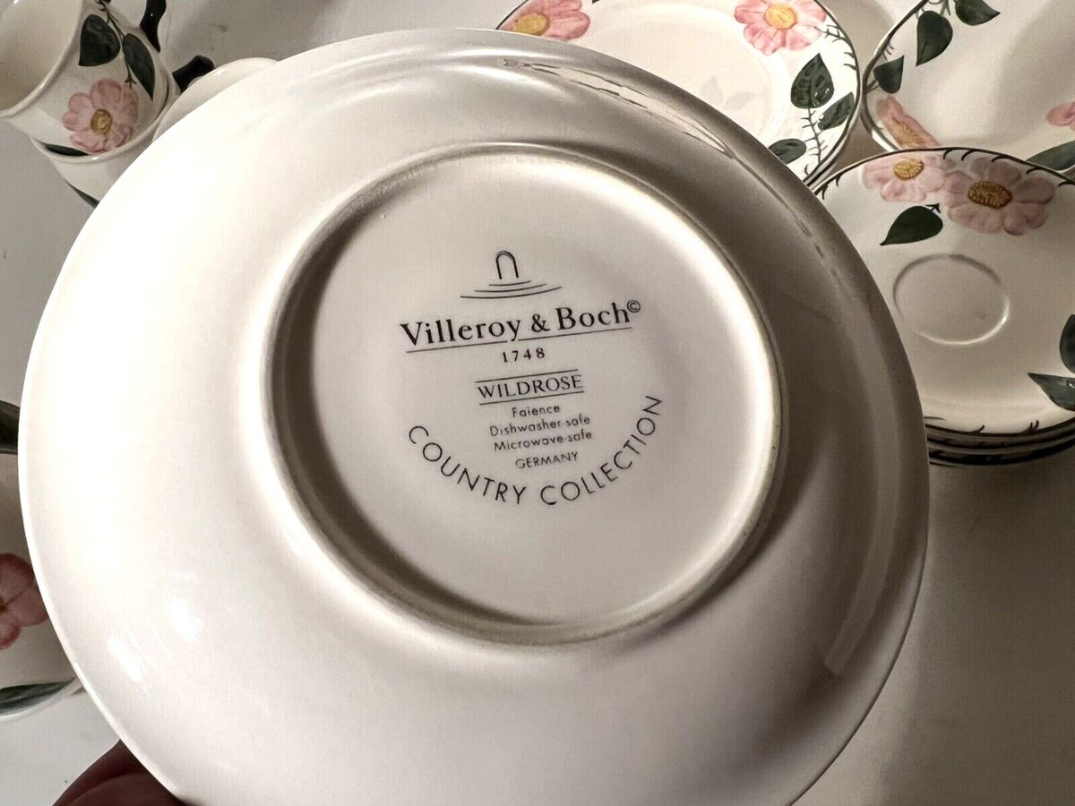 Villeroy & Boch Wildrose Service Konvolut Kaffee Tee 19 Teile