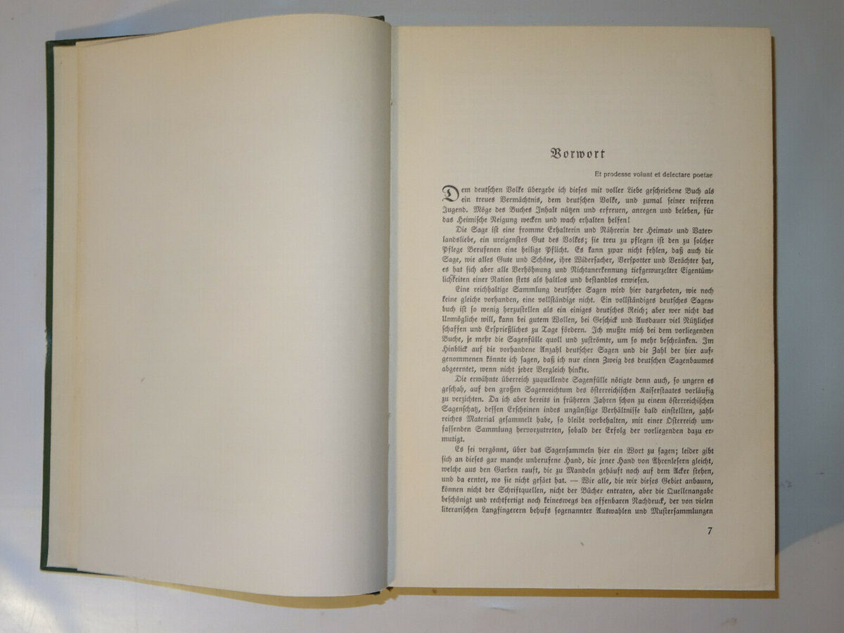 Ludwig Bechstein: Deutsches Sagenbuch. A.Ehrhardt. Hendel-Verlag 1930