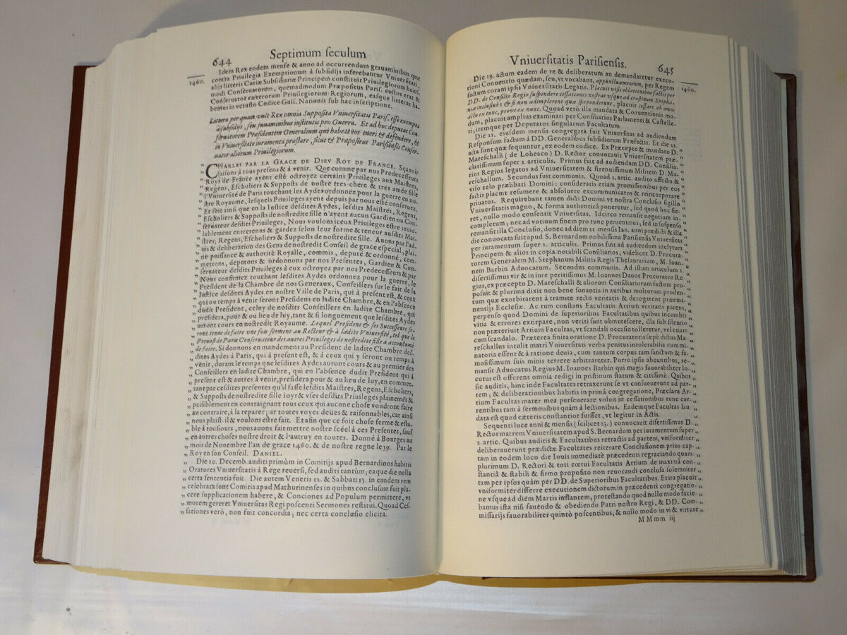 Bulaeus - Du Boulay: Historia Universitatis Parisiensis V. Nachdruck 1670-1966