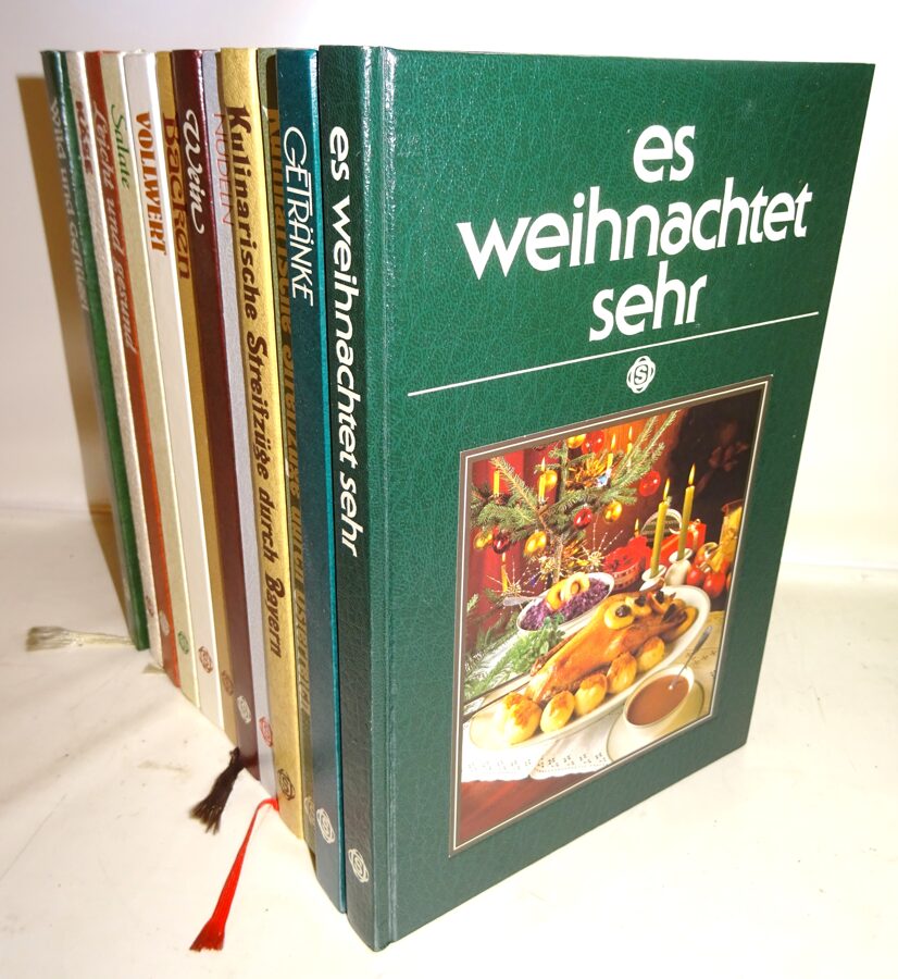 12 x Sigloch Kochbuch Kochbücher Nudeln Backen Salate Getränke Käse Konvolut