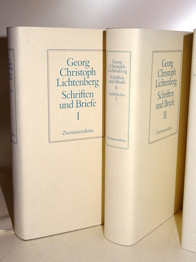 Georg Christoph Lichtenberg: Schriften und Briefe, Zweitausendeins, 6 Bände