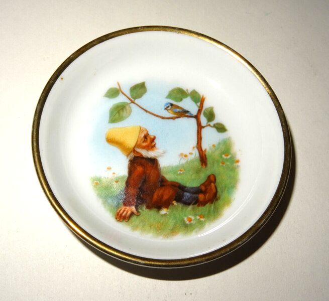 Kleiner Rosenthal Porzellan Teller Matthias Kronibus Schuchart Bitburg Zwerg