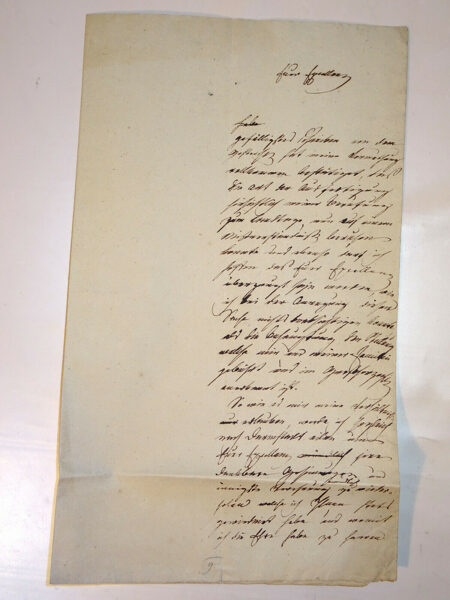 ca. 1850 Dokument Urkunde, Handschrift Adel Landgraf Hessen? Wilhelm? Ferdinand?