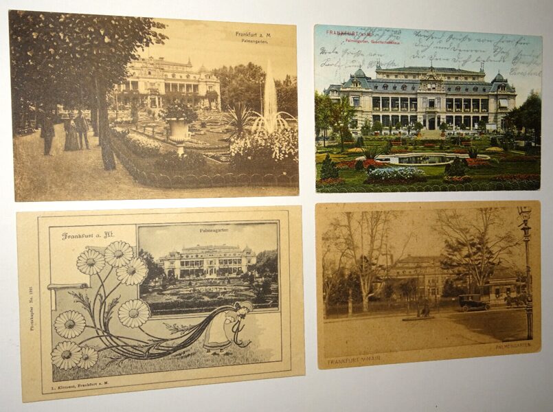 4xAk Postkarte Frankfurt a.M. Ansichtskarte antik Palmengarten