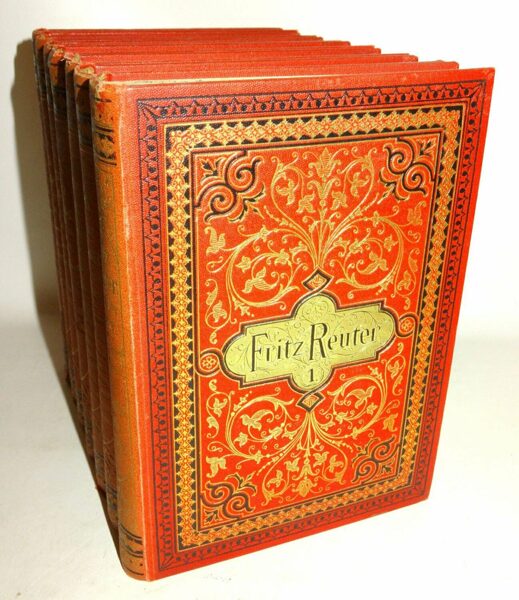 Fritz Reuter Sämmtliche Werke Volks-Ausgabe in 7 Bänden. Hinstorff. 1892