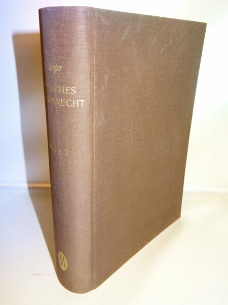 Dr. Otto Mejer: Lehrbuch des Deutschen Kirchenrechtes. Nachdruck Minerva