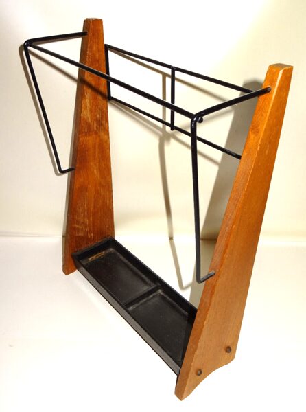 TEAK Mid-Century Designer Regenschirmständer aus den 60 - 70 er MASSIV Teakholz