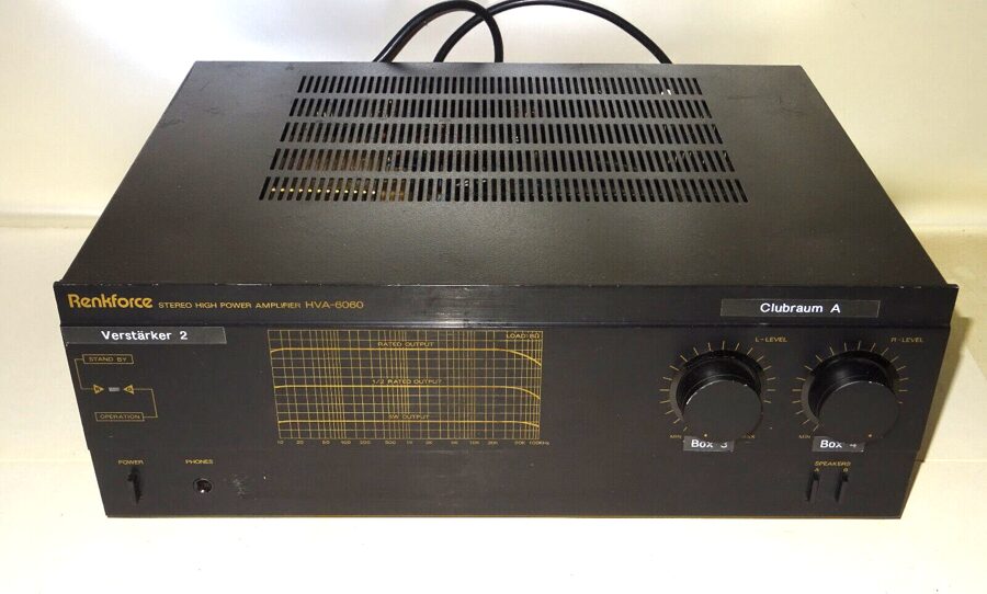 Renkforce HVA-6060 Verstärker Amplifier schwarz gebraucht! Vintage