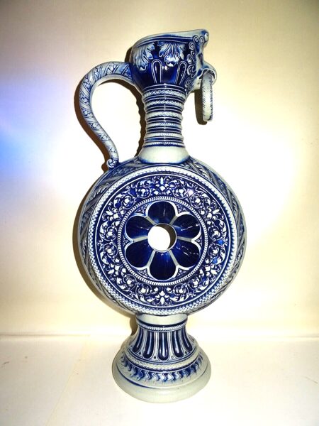 Westerwald Keramik Krug Ringkrug Lochkrug Steinzeug Bartmannskrug 46cm