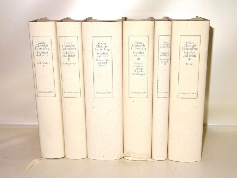 Georg Christoph Lichtenberg: Schriften und Briefe, Zweitausendeins, 6 Bände